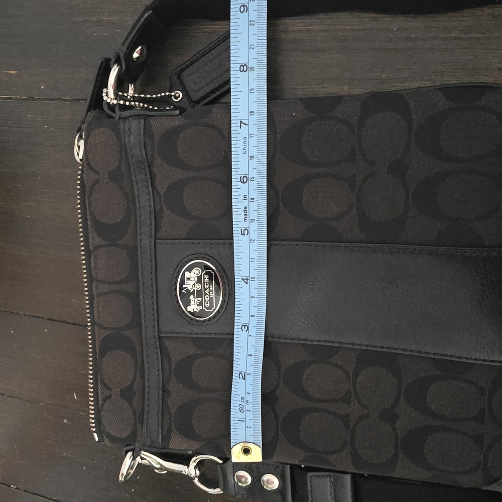 Coach Black Signature C Pattern Crossbody Bag